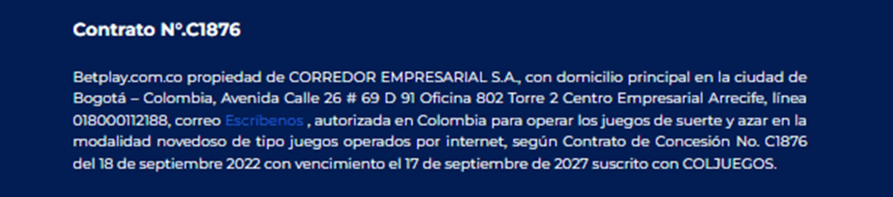 Casinos legales online